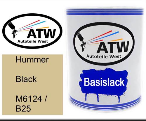 Hummer, Black, M6124 / B25: 1L Lackdose, von ATW Autoteile West.